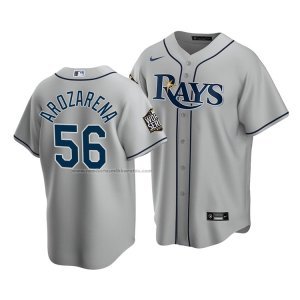 Camiseta Beisbol Hombre Tampa Bay Rays Randy Arozarena Replica Road 2020 Gris