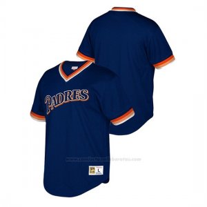 Camiseta Beisbol Nino San Diego Padres Cooperstown Collection Mesh Wordmark V-Neck Azul