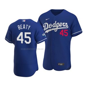 Camiseta Beisbol Hombre Los Angeles Dodgers Matt Beaty 2020 Autentico Alterno Azul