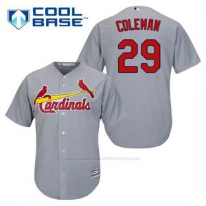 Camiseta Beisbol Hombre St. Louis Cardinals Vince Coleman 29 Gris Cool Base