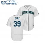 Camiseta Beisbol Hombre Seattle Mariners Edwin Diaz Cool Base 1ª Blanco