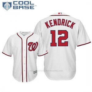 Camiseta Beisbol Hombre Washington Nationals Howie Kendrick Cool Base 1ª Blanco