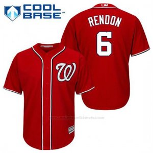 Camiseta Beisbol Hombre Washington Nationals Anthony Rendon 6 Rojo Alterno Cool Base