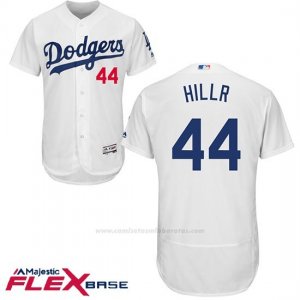 Camiseta Beisbol Hombre Los Angeles Dodgers 44 Rich Hill Blanco Flex Base