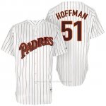 Camiseta Beisbol Hombre San Diego Padres San Diego 51 Trevor Hoffman Blanco Turn Back The Clock Jugador