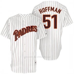 Camiseta Beisbol Hombre San Diego Padres San Diego 51 Trevor Hoffman Blanco Turn Back The Clock Jugador