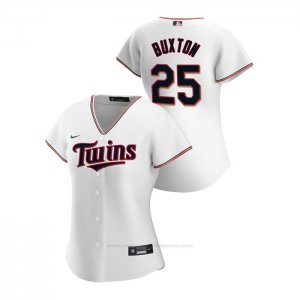 Camiseta Beisbol Mujer Minnesota Twins Byron Buxton 2020 Replica Primera Blanco