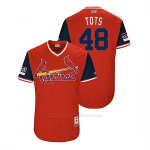 Camiseta Beisbol Hombre St. Louis Cardinals Harrison Bader 2018 Llws Players Weekend Tots Rojo