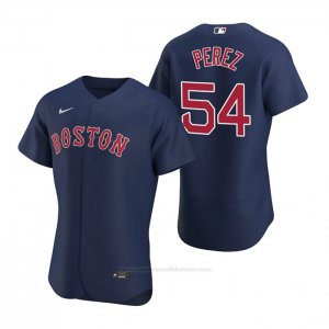 Camiseta Beisbol Hombre Boston Red Sox Martin Perez Autentico Alterno 2020 Azul