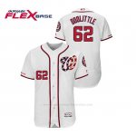 Camiseta Beisbol Hombre Washington Nationals Sean Doolittle 150th Aniversario Patch Autentico Flex Base Blanco