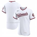 Camiseta Beisbol Hombre Washington Nationals Primera Autentico Blanco1