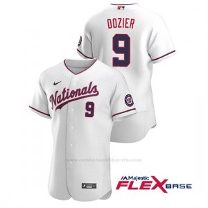 Camiseta Beisbol Hombre Washington Nationals Brian Dozier Autentico 2020 Alternato Blanco