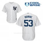 Camiseta Beisbol Hombre New York Yankees Austin Romine 53 Blanco 1ª Cool Base