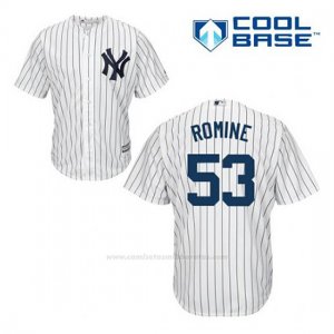 Camiseta Beisbol Hombre New York Yankees Austin Romine 53 Blanco 1ª Cool Base