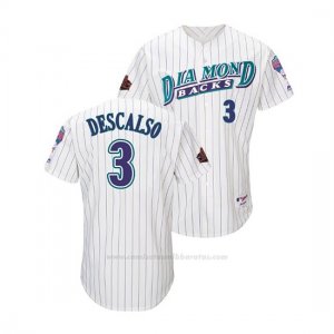 Camiseta Beisbol Hombre Arizona Diamondbacks Daniel Descalso Throwback 1998 Blanco