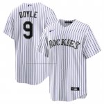 Camiseta Beisbol Hombre Colorado Rockies Brenton Doyle Primera Replica Blanco