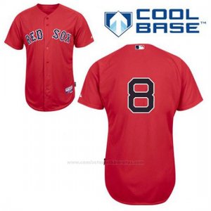 Camiseta Beisbol Hombre Boston Red Sox 8 Carl Yastrzemski Rojo Alterno Cool Base