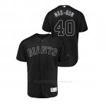 Camiseta Beisbol Hombre San Francisco Giants Madison Bumgarner 2019 Players Weekend Autentico Negro
