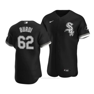 Camiseta Beisbol Hombre Chicago White Sox Zack Burdi Autentico Alterno 2020 Negro