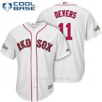 Camiseta Beisbol Hombre Boston Red Sox 2017 Postemporada 11 Rafael Devers Blanco Cool Base