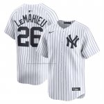 Camiseta Beisbol Hombre New York Yankees DJ Lemahieu Primera Limited Blanco1