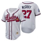 Camiseta Beisbol Hombre Atlanta Braves Fred Mcgriff Cooperstown Collection Autentico Blanco