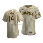 Camiseta Beisbol Hombre San Diego Padres Emilio Pagan Sand Autentico Alterno Marron