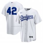 Camiseta Beisbol Hombre Los Angeles Dodgers 2025 Jackie Robinson Day Replica Primera Blanco