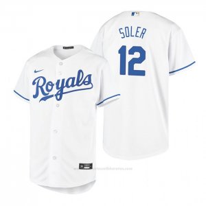 Camiseta Beisbol Nino Kansas City Royals Jorge Soler Replica Primera Blanco