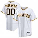 Camiseta Beisbol Hombre Pittsburgh Pirates Primera Replica Personalizada Blanco1 Camiseta Beisbol Hombre Pittsburgh Pirates Primera Replica Personalizada Blanco1