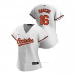 Camiseta Beisbol Mujer Baltimore Orioles Trey Mancini 2020 Replica Primera Blanco