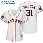 Camiseta Beisbol Mujer Houston Astros 2017 World Series Campeones Collin Mchugh Blanco Cool Base