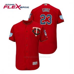 Camiseta Beisbol Hombre Minnesota Twins Nelson Cruz Flex Base Entrenamiento de Primavera 2019 Rojo