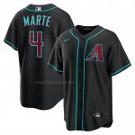 Camiseta Beisbol Hombre Arizona Diamondbacks Ketel Marte Alternate Replica Negro