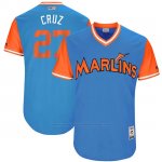 Camiseta Beisbol Hombre Miami Marlins 2017 Little League World Series Giancarlo Stanton Azul