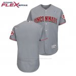 Camiseta Beisbol Hombre Cincinnati Reds Gris 2018 Dia del Padre Flex Base