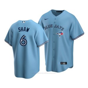 Camiseta Beisbol Hombre Blue Toronto Blue Jays Travis Shaw Replica Alterno 2020 Azul