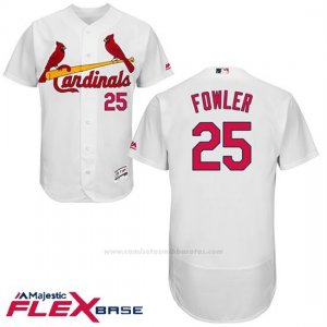 Camiseta Beisbol Hombre St. Louis Cardinals 25 Dexter Fowler Crema 2017 Flex Base