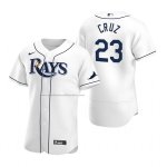 Camiseta Beisbol Hombre Tampa Bay Rays Nelson Cruz Autentico Primera Blanco