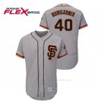 Camiseta Beisbol Hombre San Francisco Giants Madison Bumgarner 150th Aniversario Patch Autentico Flex Base Gris