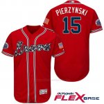 Camiseta Beisbol Hombre Atlanta Braves 15 A.J. Pierzynski Rojo 2017 All Star Flex Base