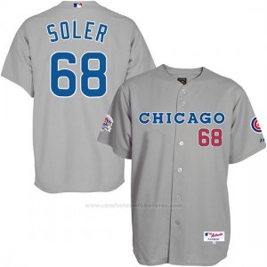 Camiseta Beisbol Hombre Chicago Cubs 68 Jorge Soler Matt Kemp Turn Back The Clock Gris