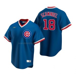 Camiseta Beisbol Hombre Chicago Cubs Frank Schwindel Cooperstown Collection Road Azul