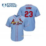 Camiseta Beisbol Hombre Cardinals Marcell Ozuna Cool Base Majestic Alternato Alternato Horizon Blue