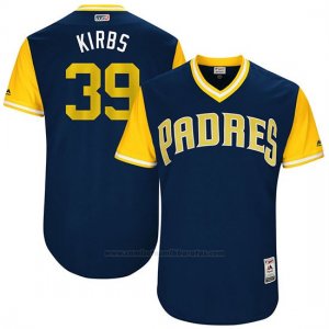 Camiseta Beisbol Hombre San Diego Padres 2017 Little League World Series Kirby Yates Azul
