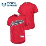 Camiseta Beisbol Nino Cleveland Indians Cool Base Replica Rojo