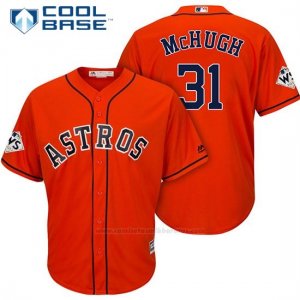 Camiseta Beisbol Hombre Houston Astros 2017 World Series Collin Mchugh Naranja Cool Base