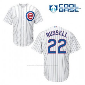 Camiseta Beisbol Hombre Chicago Cubs 22 Addison Russell Blanco 1ª Cool Base