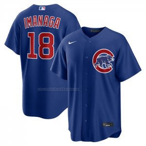 Camiseta Beisbol Hombre Chicago Cubs Shota Imanaga Alterno Replica Azul