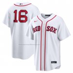 Camiseta Beisbol Hombre Boston Red Sox Jarren Duran Primera Replica Blanco1 Camiseta Beisbol Hombre Boston Red Sox Jarren Duran Primera Replica Blanco1